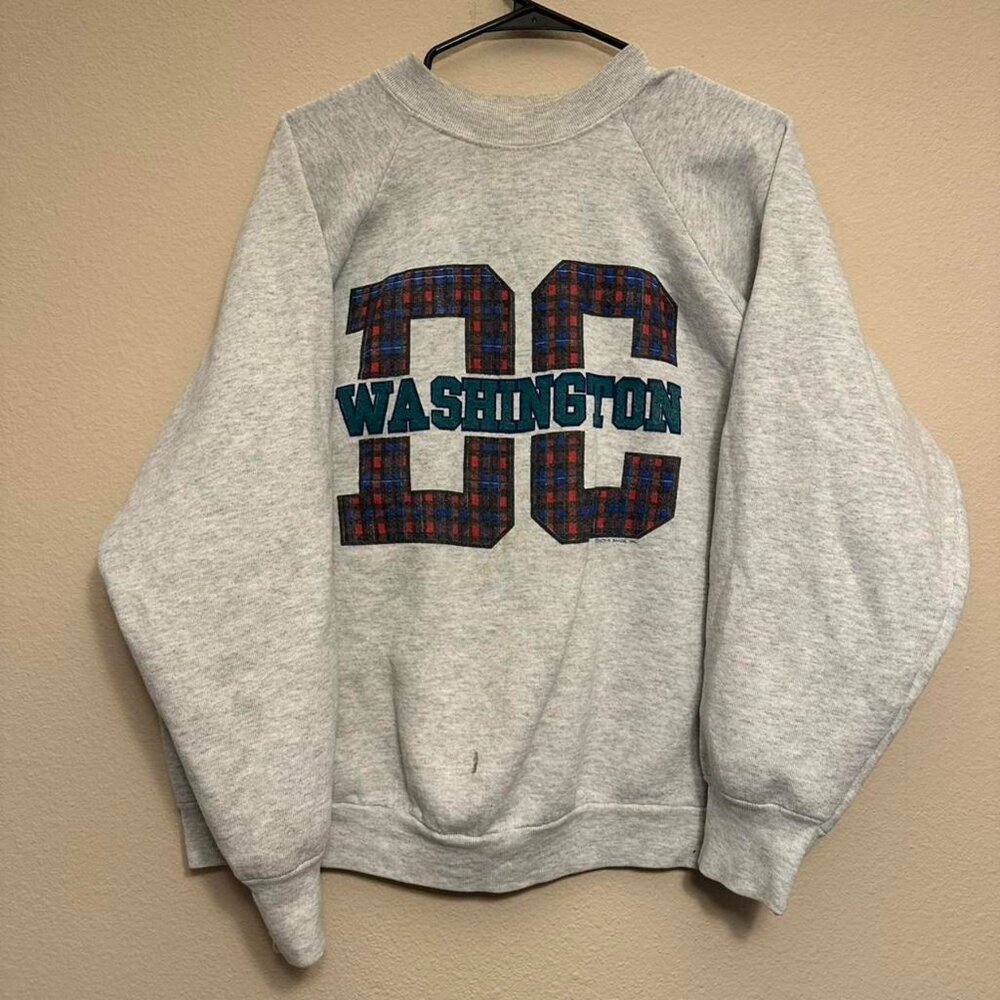 Vintage 90s Washington, D.C. Grey Sweatshirt